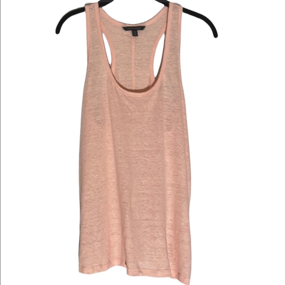 NWOT • BANANA REPUBLIC LINEN BURNOUT RACERBACK TANK TOP